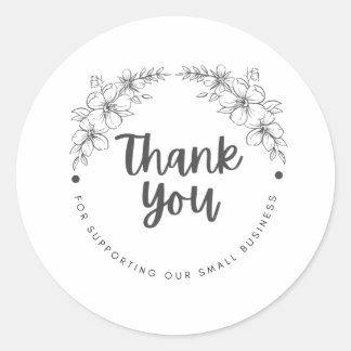 Thank You for Supporting My Small Business Sticker