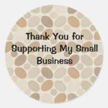 Thank You for Supporting My Small Business Sticker