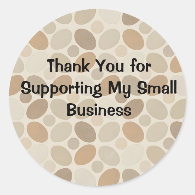 Thank You for Supporting My Small Business Sticker (Vorderseite)