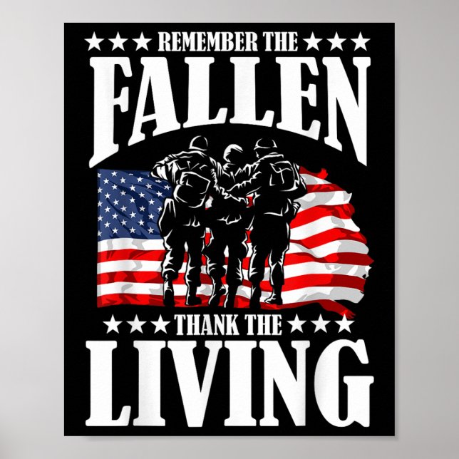 Thank You For Your Service Memorial Day Poster (Vorne)