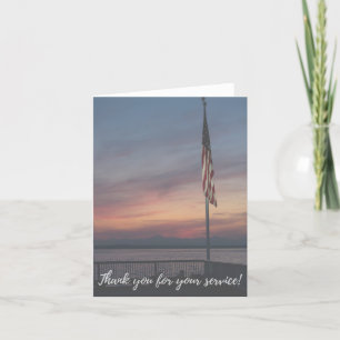 Thank You For Your Service Military Veteran Card Dankeskarte