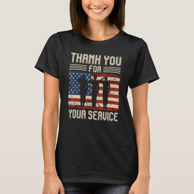Thank you for your services Patriotic - veterans d T-Shirt (Vorderseite)