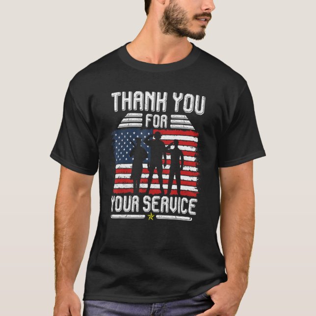Thank you for your services Patriotic - veterans d T-Shirt (Vorderseite)