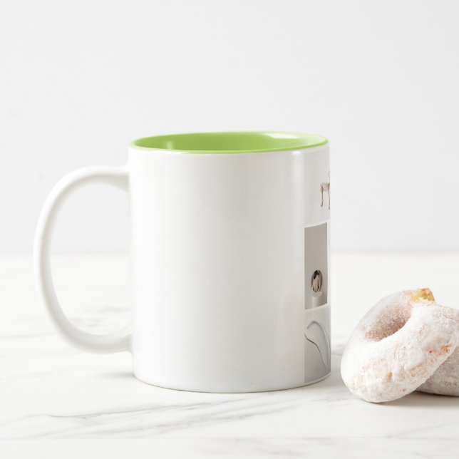 Thank You For Your Support And Love Mug Zweifarbige Tasse (Mit Donut)