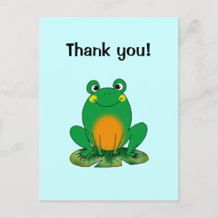 Thank you! (frog) postkarte