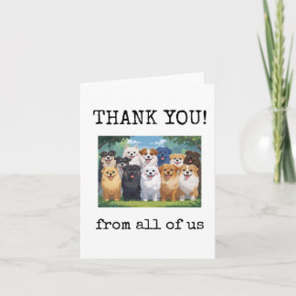 Thank You, From All of Us, Customer, Coworker Karte