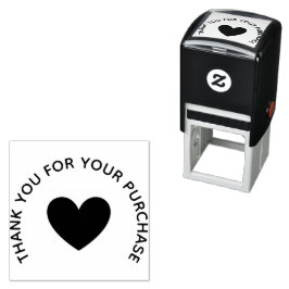 “Thank You” heart Accent Rubber Stamp Permastempel