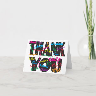 Thank You in Any Language Dankeskarte