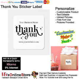 Thank You Label Elegant Packaging Promoting 15 Quadratischer Aufkleber