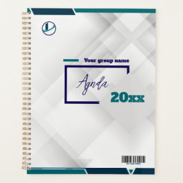 Thank you & Logo & Text personalize Planner Planer