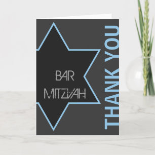 Thank you Modern Bar Mitzvah Dankeskarte