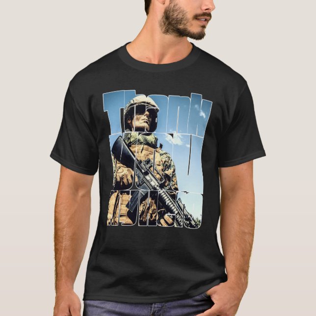 Thank You My Hero Military Veteran  6 T-Shirt (Vorderseite)