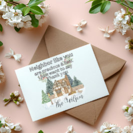 Thank You Neighbours Heart Christmas 2025 Postkarte