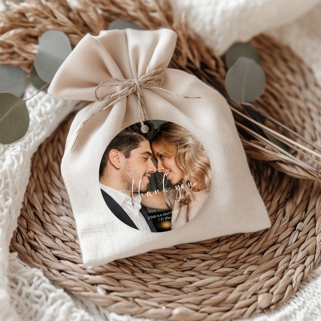 Thank You Photo Script Wedding Geschenkanhänger (Von Creator hochgeladen)