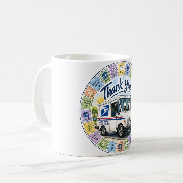 Thank you Postal Workers  Kaffeetasse (Vorderseite Links)