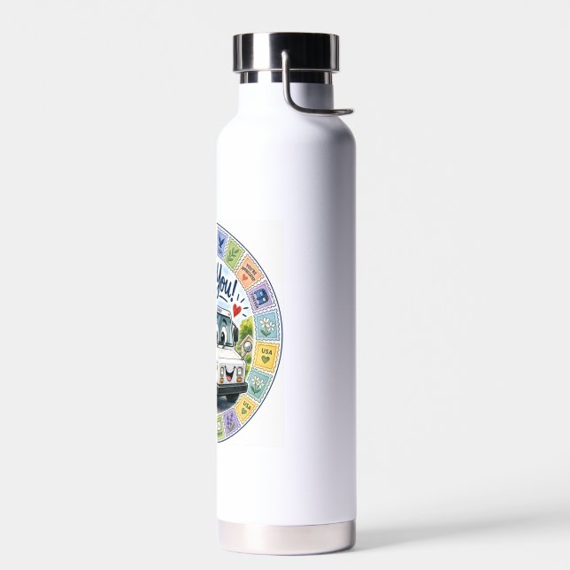 Thank you Postal Workers  Trinkflasche (Links)
