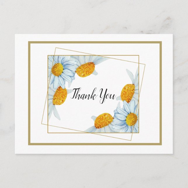 Thank You  Postkarte (Vorderseite)