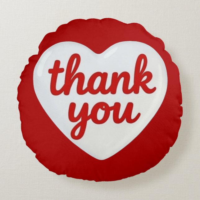 THANK YOU RUNDES KISSEN (Vorderseite)