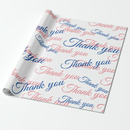 Thank You Script Wrapping Paper Geschenkpapier