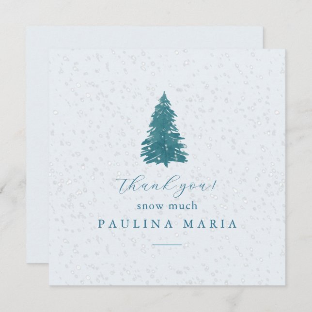 Thank You Snow Much Winter Tree Quinceanera (Vorne/Hinten)