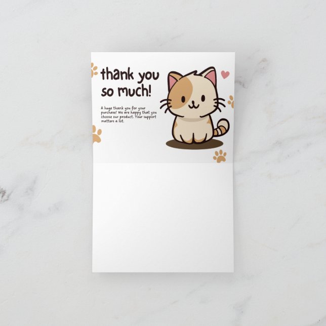 Thank You so much Card Dankeskarte (Innenseite)