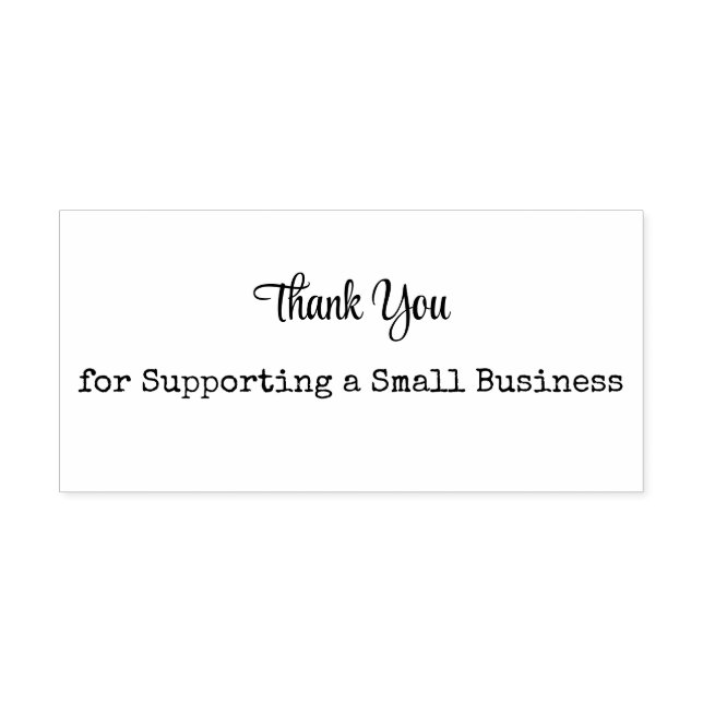 “Thank You” Star Accent Rubber Stamp Permastempel (Design)
