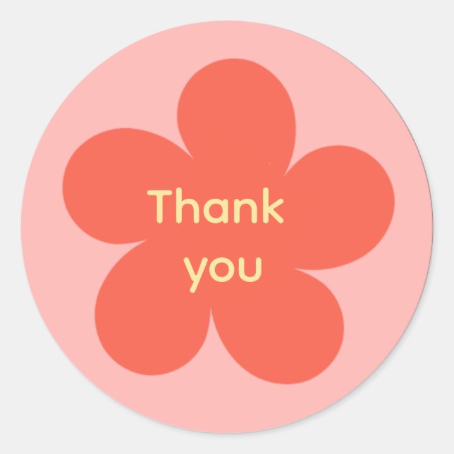 Thank you sticker  (Vorderseite)