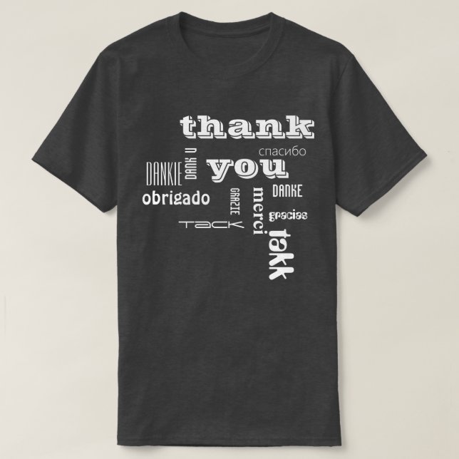 thank you T-Shirt (Design vorne)
