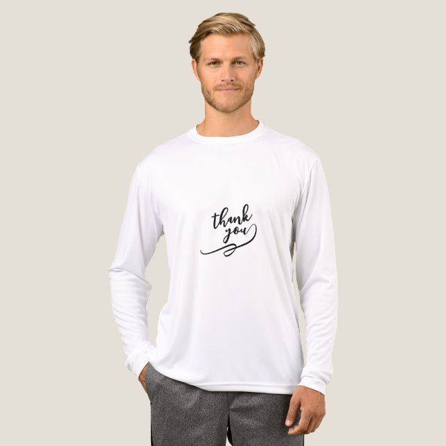 Thank You T-Shirt Tri-Blend Shirt (Vorderseite komplett)