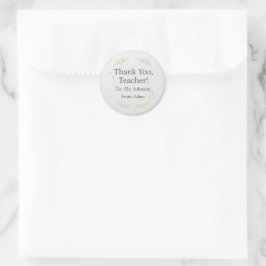 Thank You Teacher – Custom Name Sticker Gift