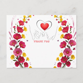 Thank You Thanks With Thanks Many Thanks Postkarte