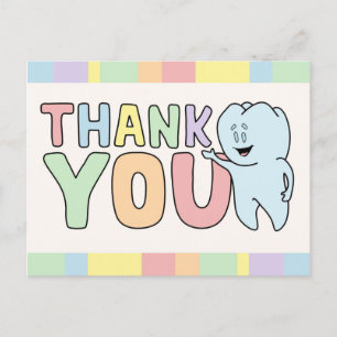 "Thank You" Tooth Card Postkarte