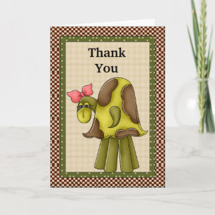 Thank You Turtle Card Dankeskarte