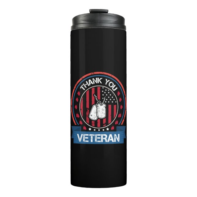 Thank You Veteran Thermosbecher (Vorderseite)
