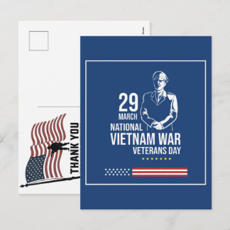 Thank You Veterans American Flag Memorial Day Feiertagspostkarte