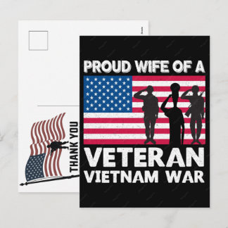 Thank You Veterans American Flag Memorial Day Feiertagspostkarte