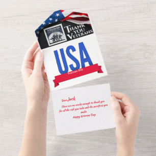 Thank You Veterans Day Card All In One Einladung