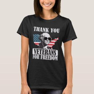 Thank You Veterans For Freedom Vintage American Fl T-Shirt