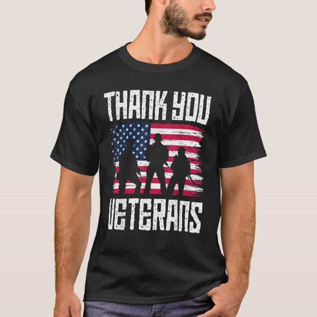 Thank you Veterans  Veterans Day 2022 T-Shirt (Vorderseite)
