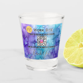 Thank You Watercolor Business Instagram Qr Code Schnapsglas