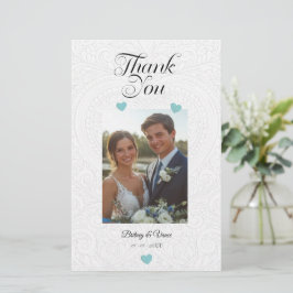 Thank You - Wedding Card Briefpapier