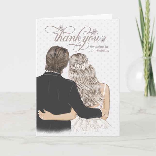 Thank You Wedding Wedding Karte (Vorderseite)