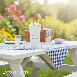 Thank You White Popcorn Favor Box for Any Occasion Geschenkschachtel