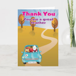 Thank you you are a Great Teacher Dankeskarte
