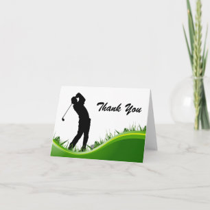 Thank Your Man Golf Birthday Dankeskarte