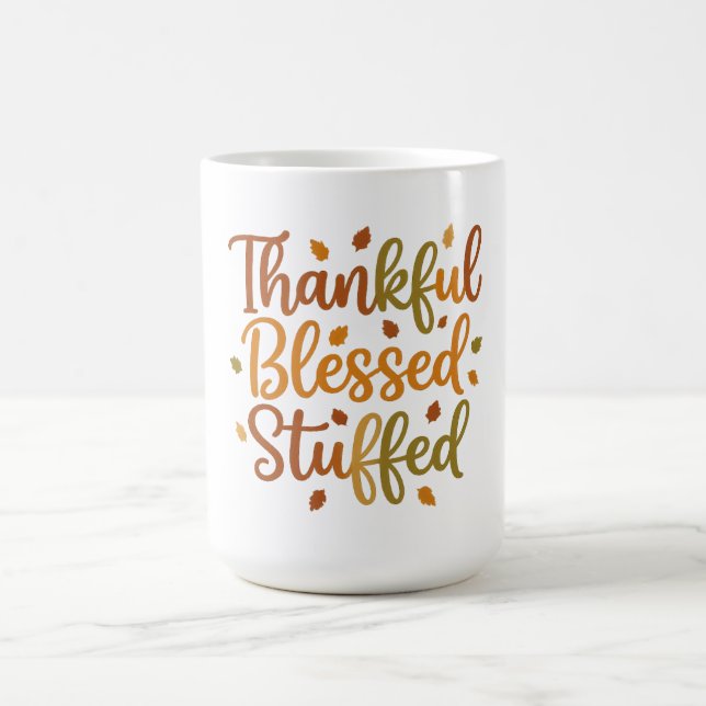Thankful Blessed Stuffed Coffee Mug Kaffeetasse (Mittel)