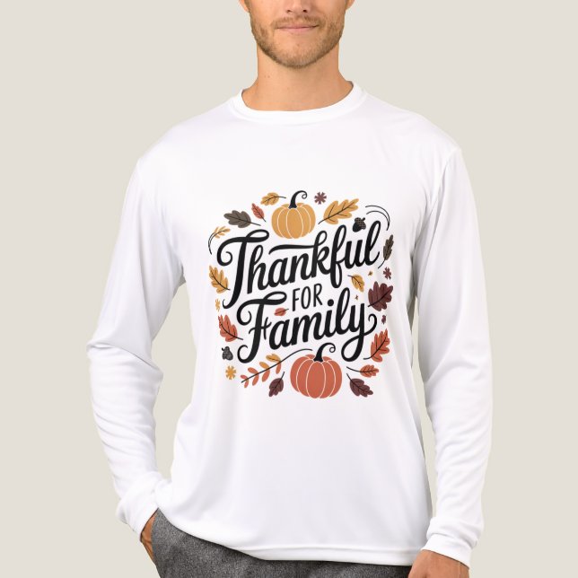 Thankful Christmas 2025 Family Gift T-Shirt Tri-Blend Shirt (Vorderseite)