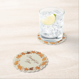 Thankful for You Fall Thank You Cards Untersetzer