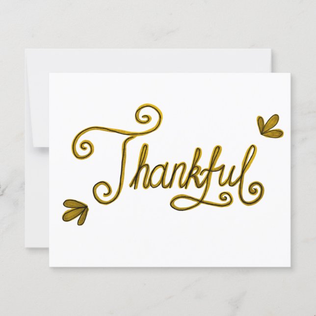 Thankful gold lettering (Vorderseite)