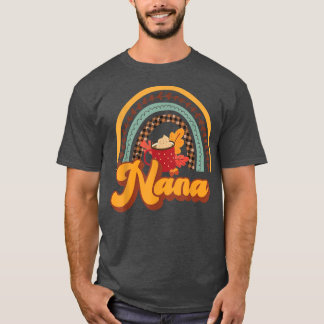 Thankful Grateful Blessed Nana Fall Autumn Hallowe T-Shirt